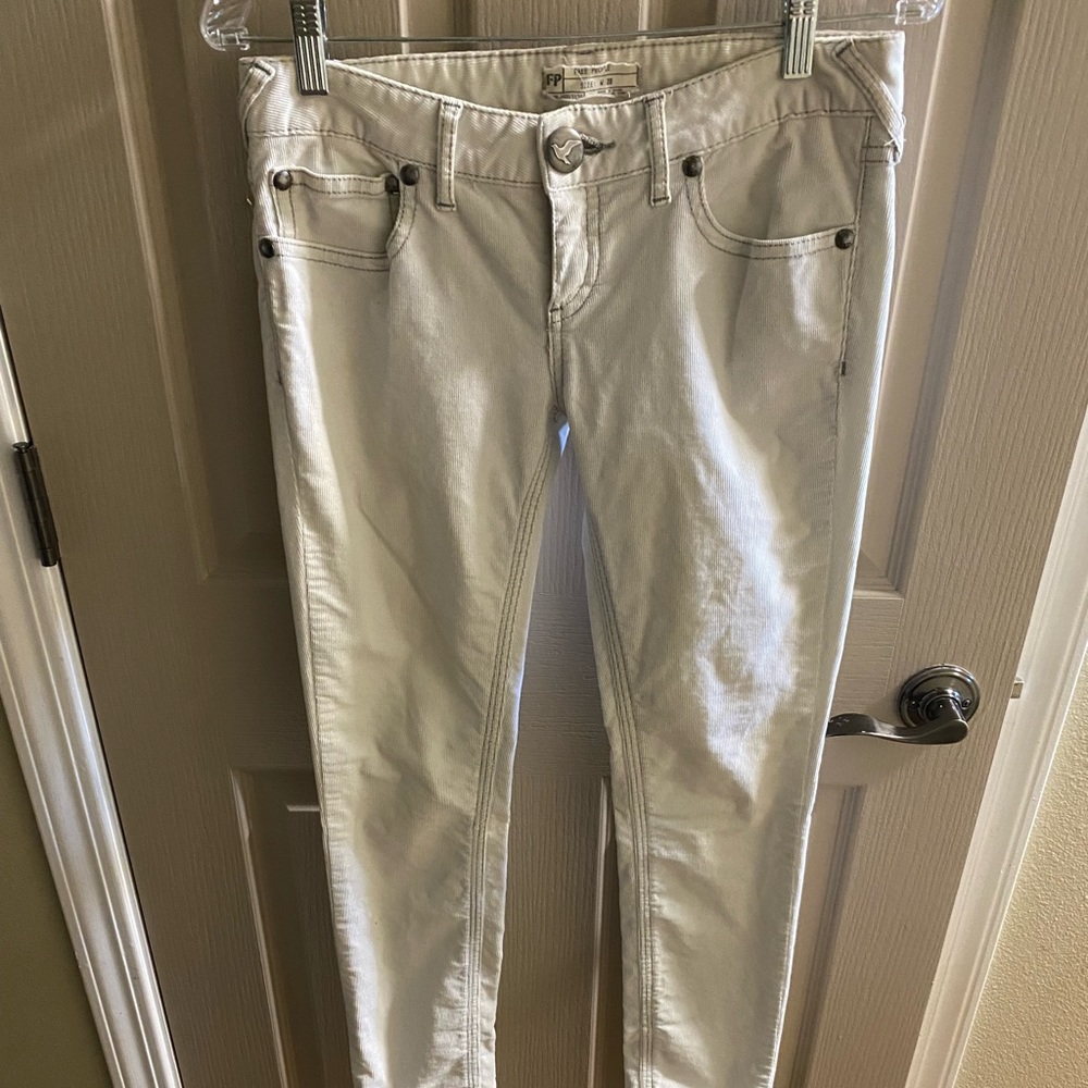 Free people corduroy jeans off white